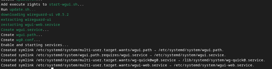 Installation finished Alt